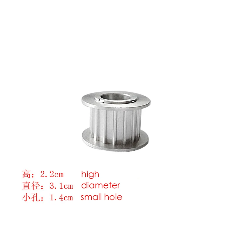 

For TAJIMA Computer Embroidery Machine Parts FX Pulley Height: 2.2cm Width: 3.1cm Small Hole Diameter 1.4cm 2.0cm Frame Pulley