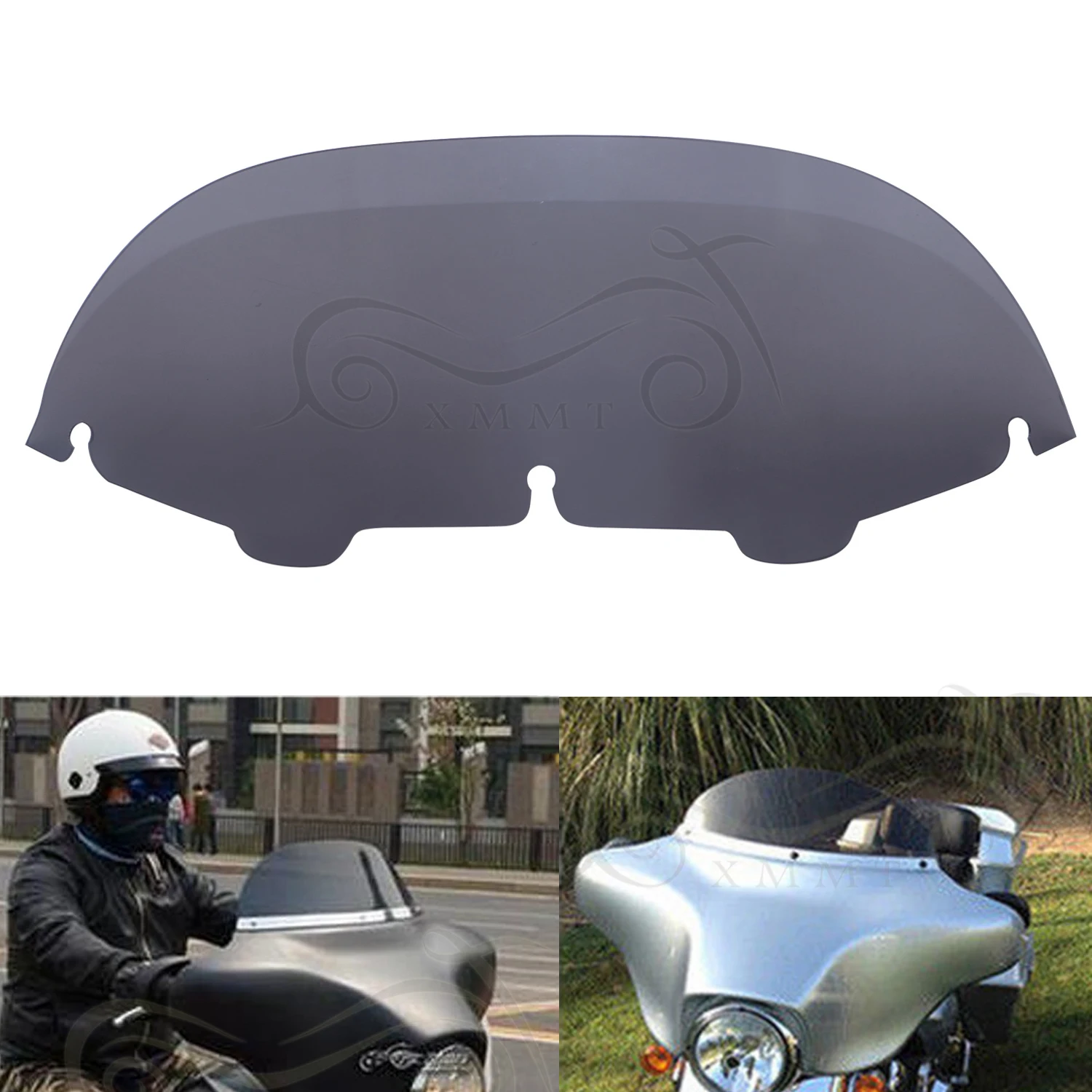 " Мотоцикл Ветер щит дефлекторы экран Гидроклапаны лобовое стекло для Harley Street Electra Glide FLHT FLHX 1996-2013 11 12