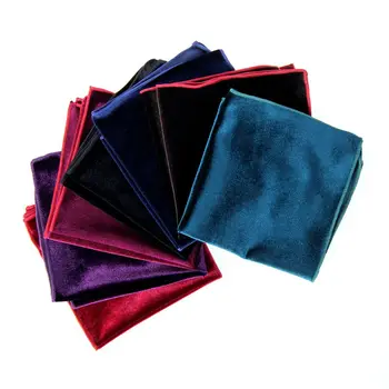 

2pcs handkerchief pleuche black mens pocket square red solid polyester handy for men blue square towel handkerchiefs