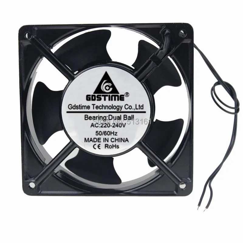 5 шт. Gdstime 120x120x38 мм шарикоподшипник 12 см 120 мм AC 220 В 240 В чехол для ноутбука вентилятор охлаждения