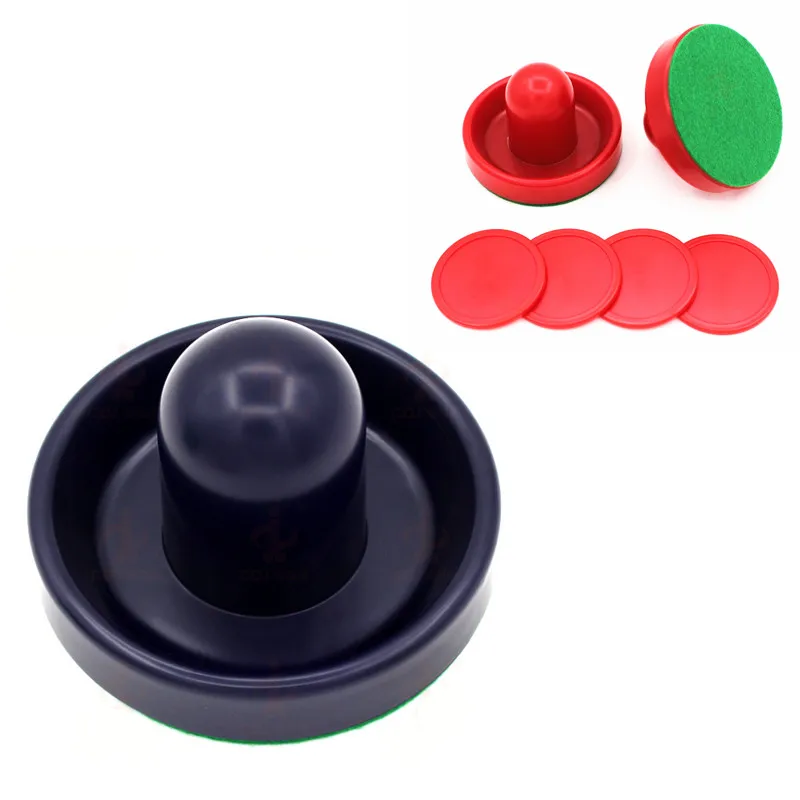 

1pcs 96mm Air Hockey Table Felt Pusher Mallet Goalies with 2pc 64mm Puck For Table Board Games Tools