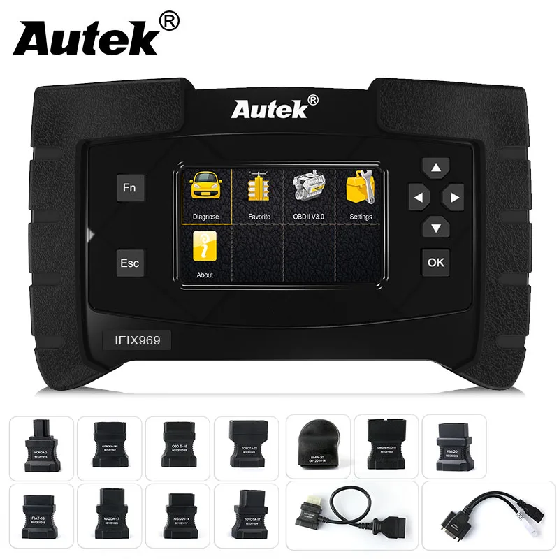 

Autek IFIX969 OBDII Automotive scanner Airbag ABS SRS SAS EPB Oil Reset TPMS Professional Full System ODB OBD2 Diagnostic Tool