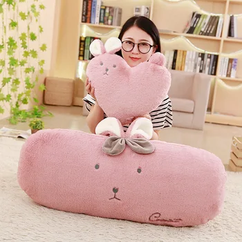

Detachable plush love rabbit pillow heart-shaped pillow home cushion Valentine's Day gift