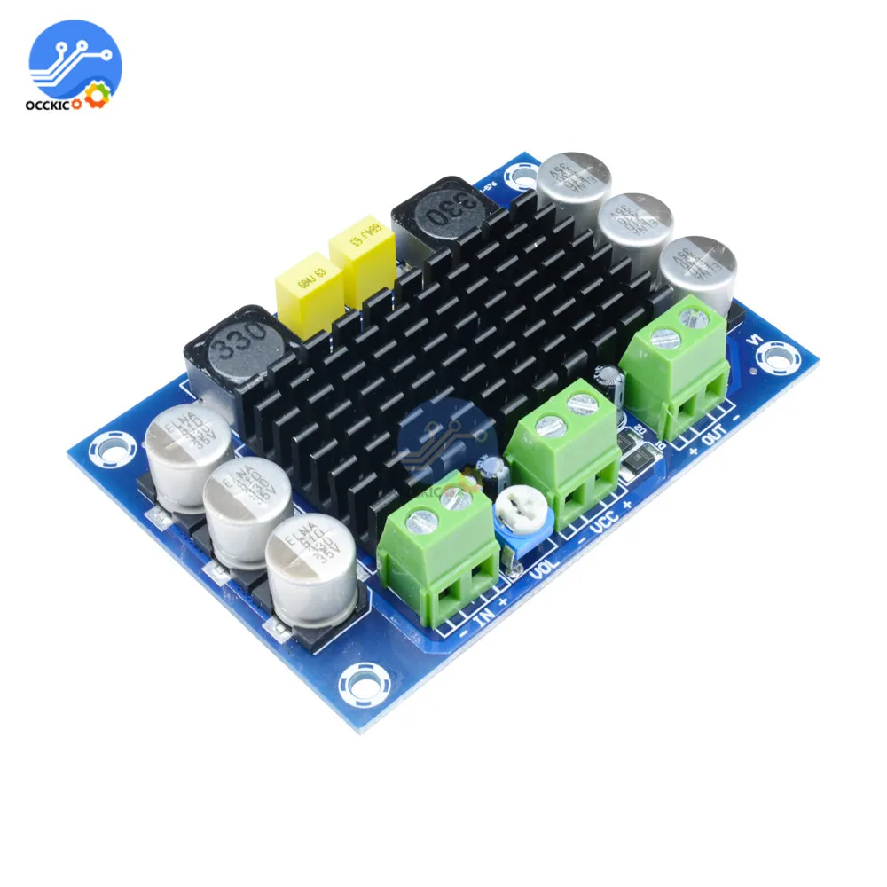 TPA3116D2 моно усилитель платы 100W DC 12V 26V аудио цифровой AMP модуль высокой мощности