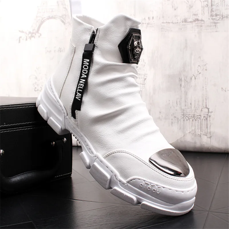 

New 2019 Men's Winter Boots Fashion Warm Boots For Men Soft Genuine Leather Mens Boots Zipper 2#10/20H50