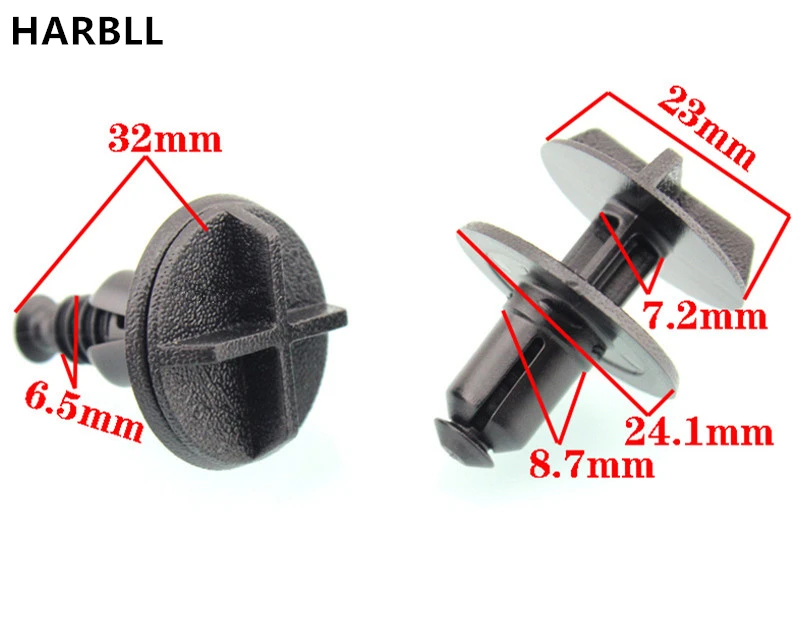 HARBLL 6PCS for Cadillac Seville SLS, CTS plastic fasteners for Engine