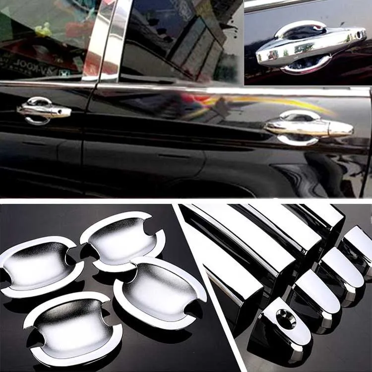 

High-quality For Honda CRV 2007-2011 ABS Car Styling Chrome Side Door Handle Cover and Door Bowl Cover
