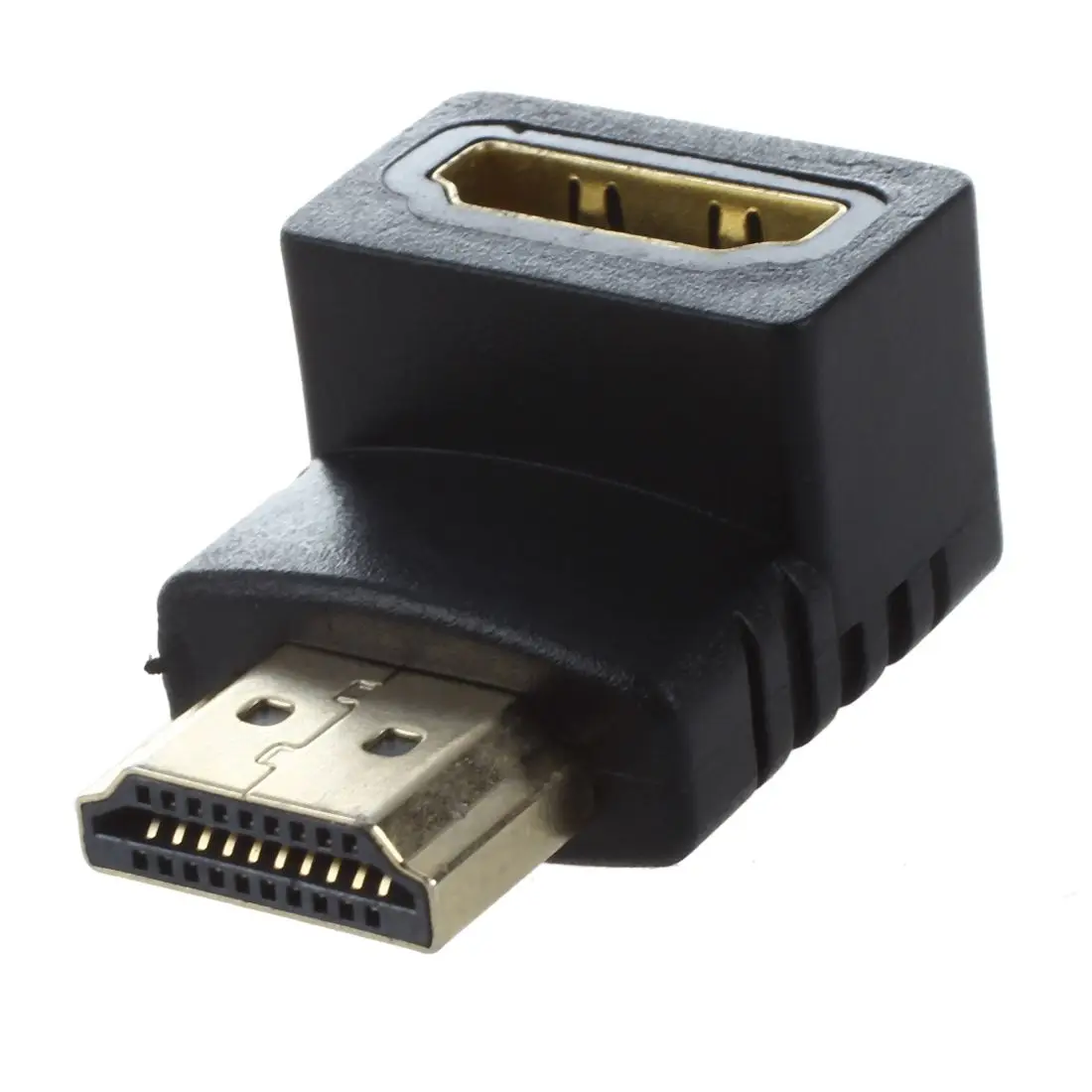 Видео AV адаптер HDMI мужчин и женщин локоть с прямым углом 90 градусов