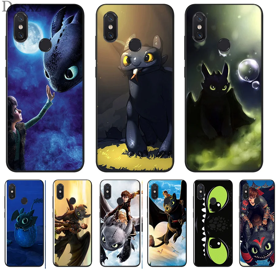 

Toothless Train Your Dragon Phone Case Cover For Xiaomi Mi 6 8 Lite A1 A2 5X 6X F1 Cases