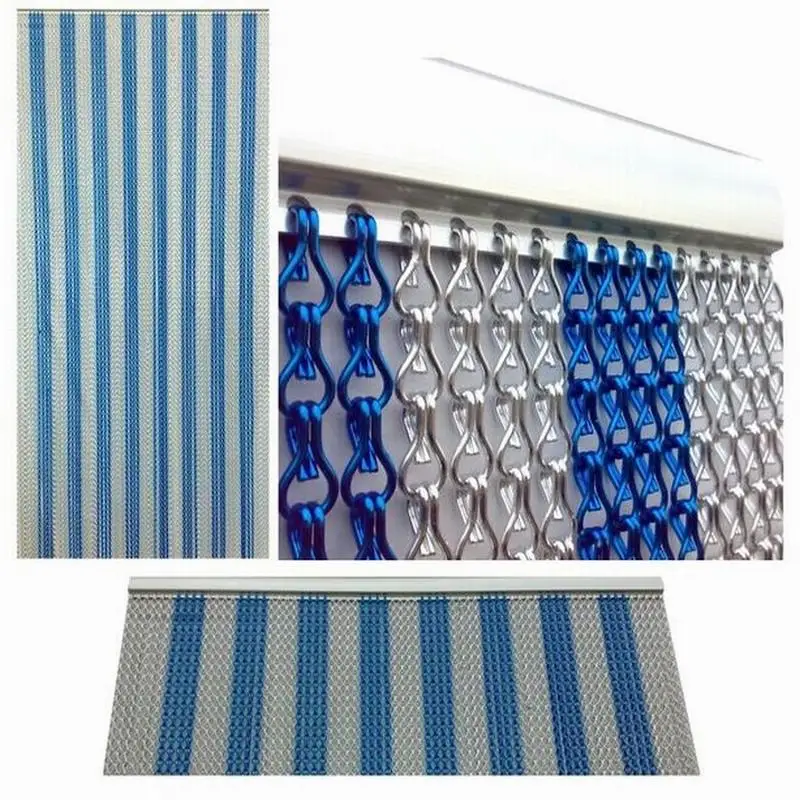 Алюминиевая занавеска из звеньев цепи для отделки комнаты|chain link curtain|aluminum chain