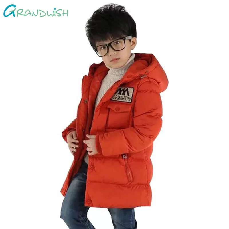 

Grandwish Winter Jacket For Boys Children's Down Jacket Hooded Coats&Parkas Thick Children Overcoat Boy Clothes 6T-14T, JC243