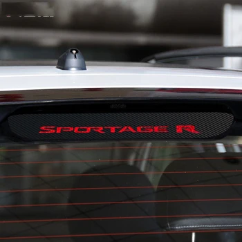 

Carbon Fiber Stickers And Decals High Mounted Stop Brake Lamp Light Car Styling For Kia 2011-2015 Sportage R Accessories