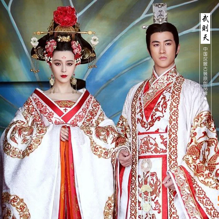 ТВ Play Great императрица Тан Wu Zetian сценический костюм с тонкой вышивкой великолепным