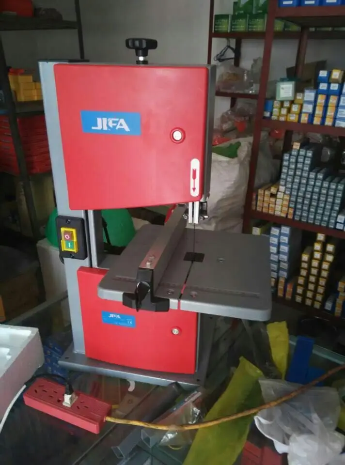 8 Inch Band Saw 220V Multifunctional Woodworking Band Sawing Machine Solid Wood Flooring Installation Work Table Saws