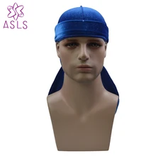 Премиум Бархат цветок дюраг 360, 540720 волн Экстра длинный хвост и широкие ремни для мужчин Дю-Раг