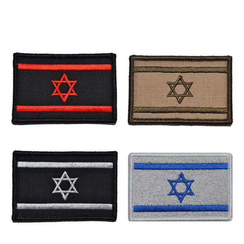 

Israel Flag Embroidery Patch Army Tactics Morale Hook Patch Armband Clothing Backpack Logo Gift Cloth Stickers