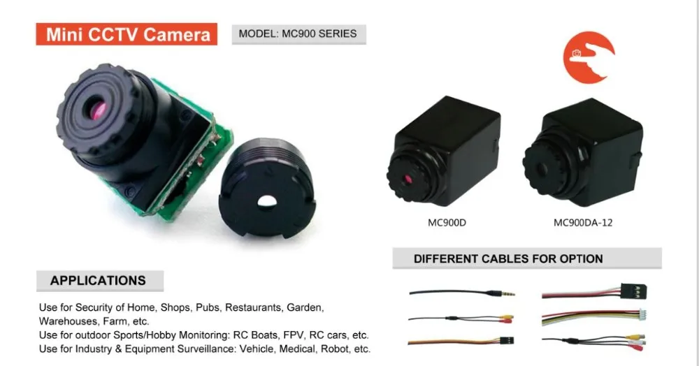 Цветная cctv камера для безопасности модель MC900D образец