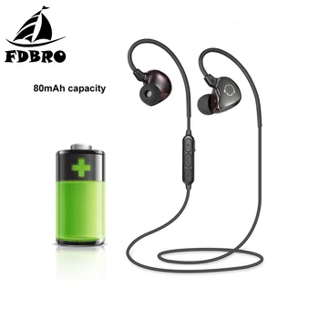 

FDBRO BS5 Wireless Bluetooth Headset IP4X Waterproof Earbuds Sports Running Earphones Music Stereo High Quality Headphone