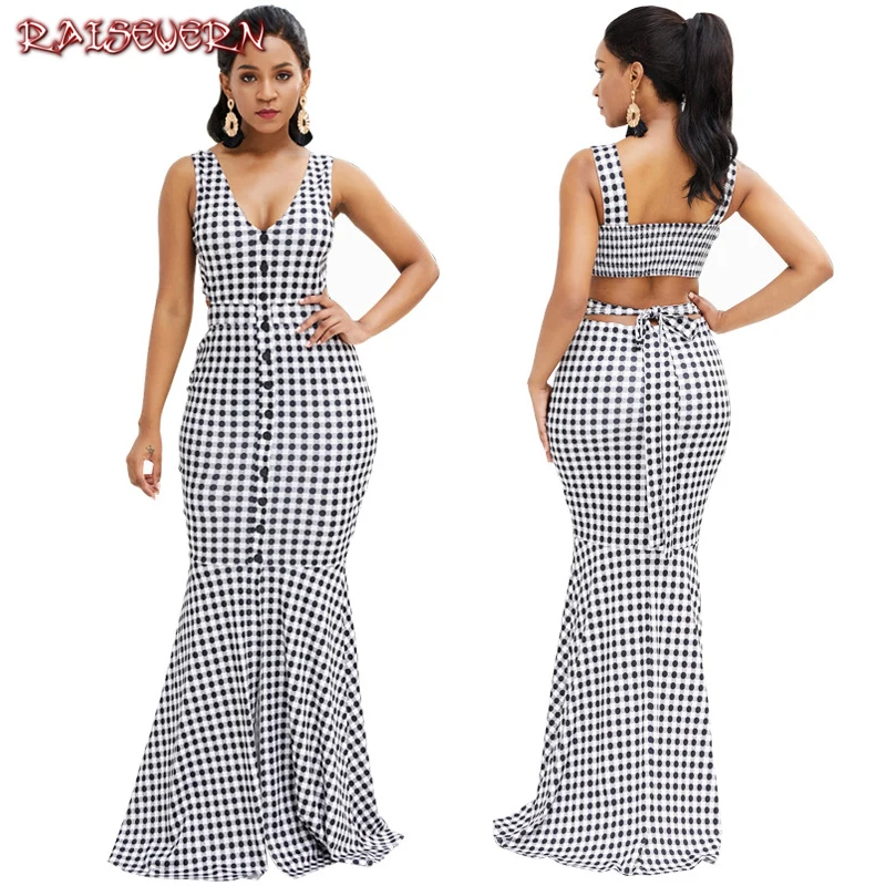 polka dot african dress