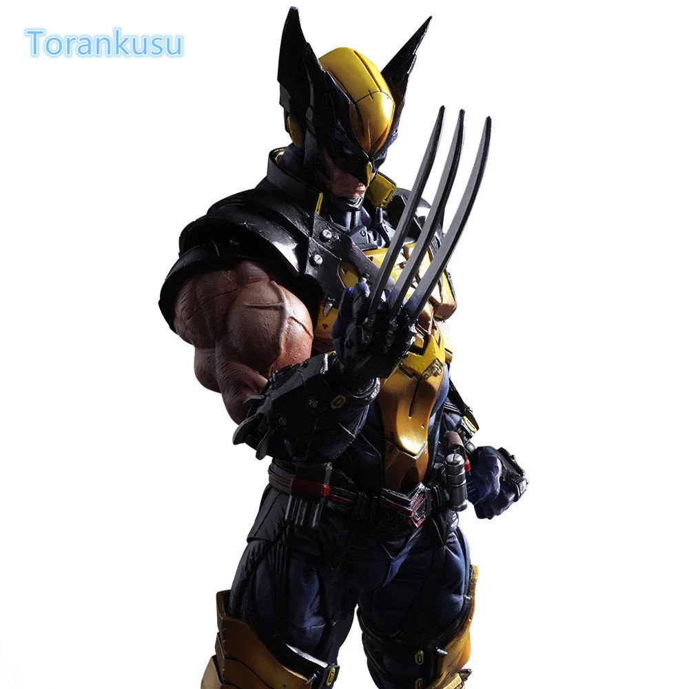 Фигурка Росомахи, Playarts, Kai LOGAN, X-MEN, ПВХ, модель игрушки, аниме, фильм, Play Arts, Kai, Wolverine, James LOGAN, фигурка PA06