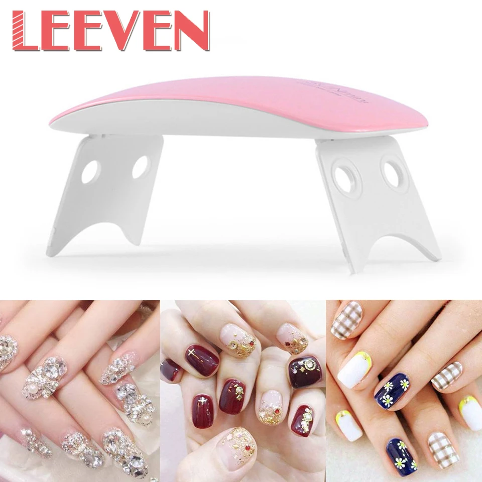 

5 Colors SUNmini UV 6W USB Portable Sun Mini Nail Dryer Charge Portable Power Source for Curing Nail Gel Nail Lamp Top Quality
