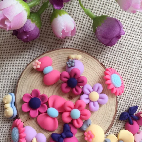 

Korean cute cartoon resin 30pcs mixed collocation DIY children hair headdress accessories free shipping
