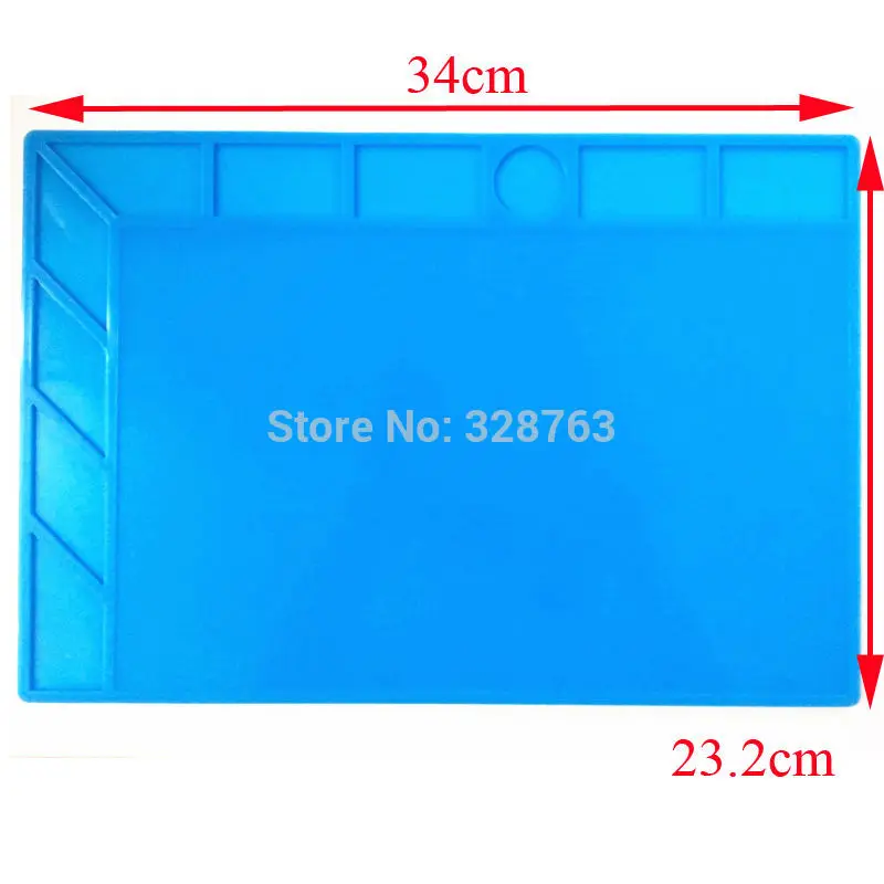 

340*230*4mm Heat-resistant Heat Gun maintenance BGA Soldering Station Repair insulation pad insulator pad desk mat Free shipping