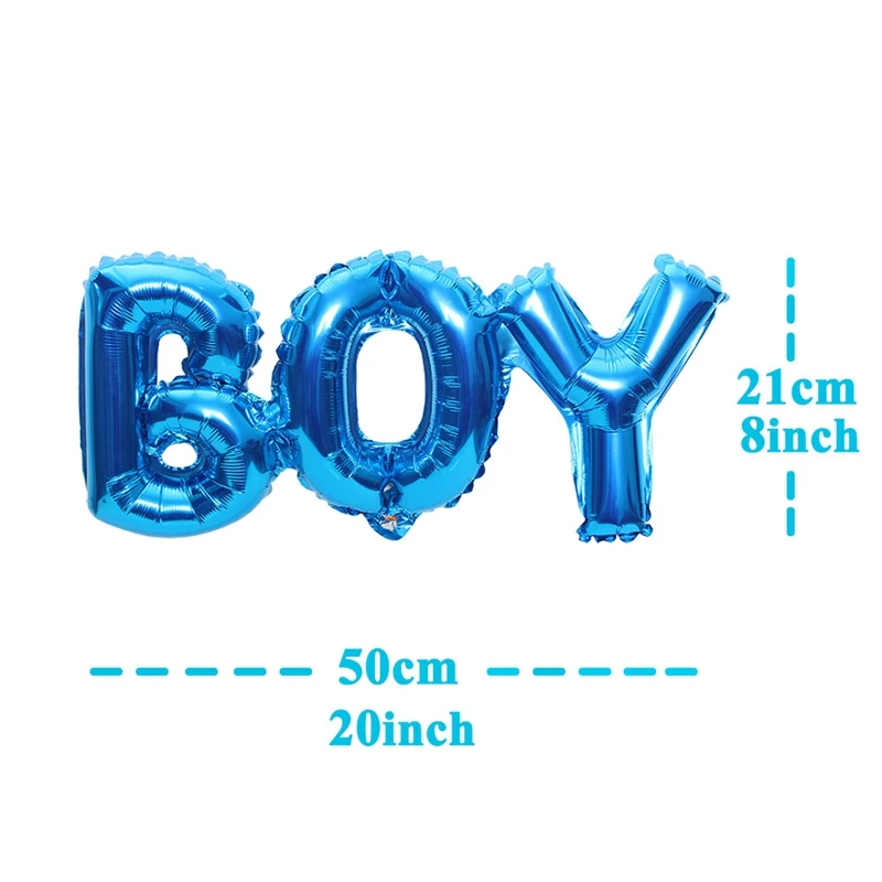 Пустышка, Детские латексные воздушные шары из фольги, вечерние украшения для мальчиков и девочек - Цвет: blue boy balloon