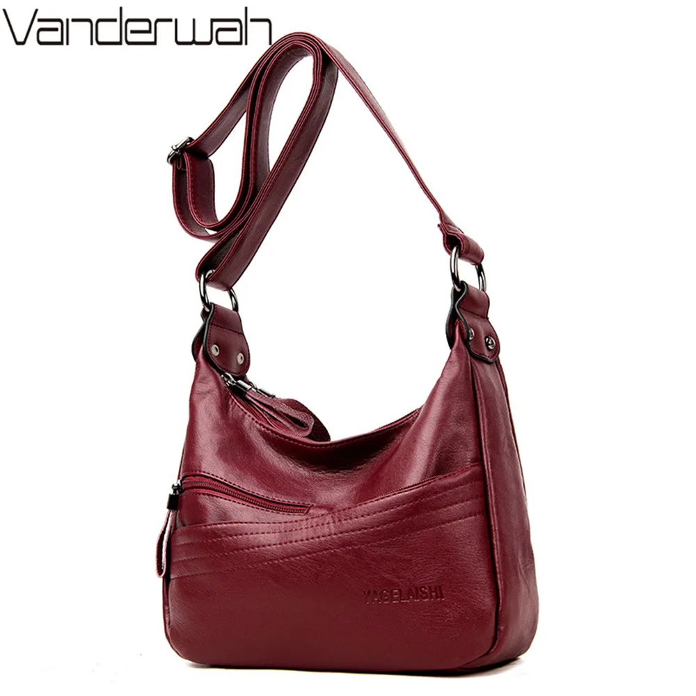 

Female Casual Shoulder Bags Women Leather Handbags Ladies Shoulder Bag Design Zipper Hobos Women's Messenger Bags Bolsa Feminina