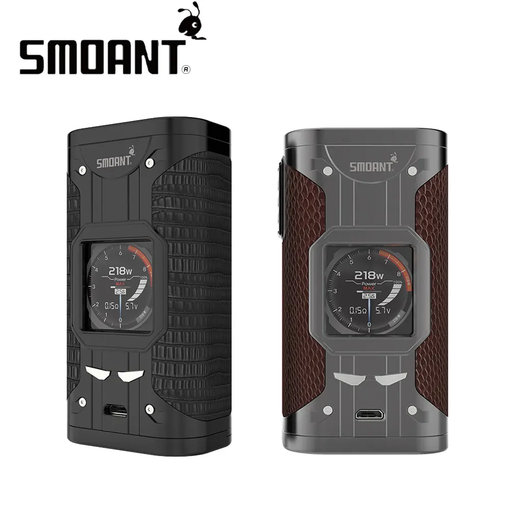 

Original 218W Smoant Cylon TC MOD with Ant218 Chipset Upgradable Firmware No Battery e-cig Box Mod For E-cigs Vape Vaporizer