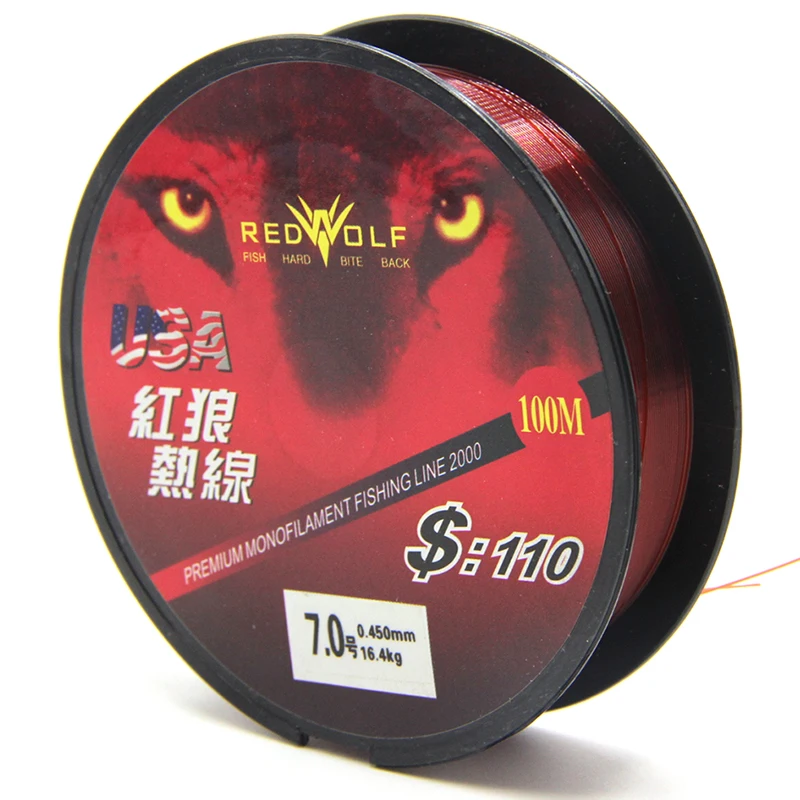 

Super Strong Japanese 100 m 100% Non Transparent Nylon Fluorocarbon Non-Linen Multifilament Fishing Line Fishing Tackle 0.4#-8#