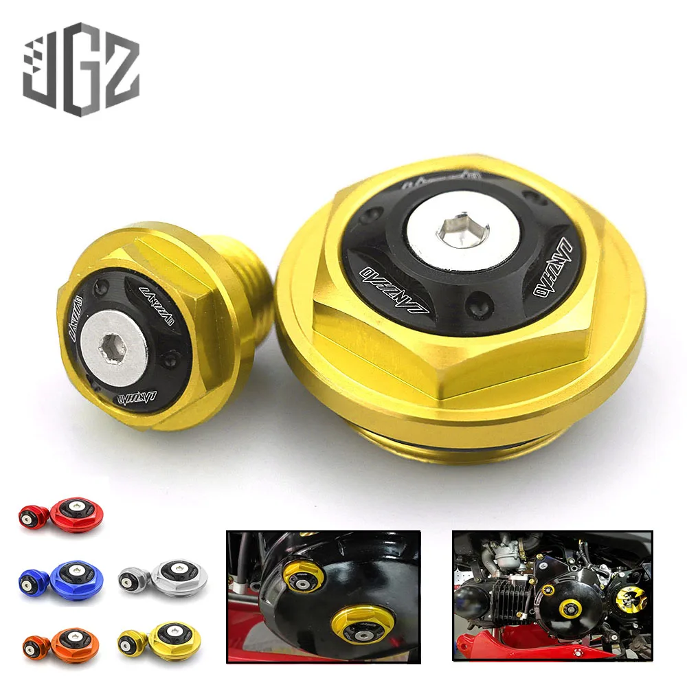 

Motorcycle CNC Aluminum Engine Filler Cover Screws Plug Decorated Cap Modified Universal For Honda GROM MSX125 CBR 600 1000 CRF