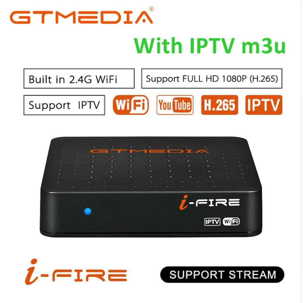 

GTmedia iFire IPTV Set Top Box French Spain Italy Arabic IPTV Dutch Subscription Wisdom Support m3u enigma2 mag250 Smart IPTV