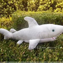 Чучело 60 см серая плюшевая игрушечная Акула кукла высокого качества подарок w1158