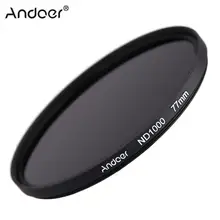 Andoer 77 мм ND1000 10 стоп фейдер фильтр нейтральной плотности для Nikon Canon DSLR камеры