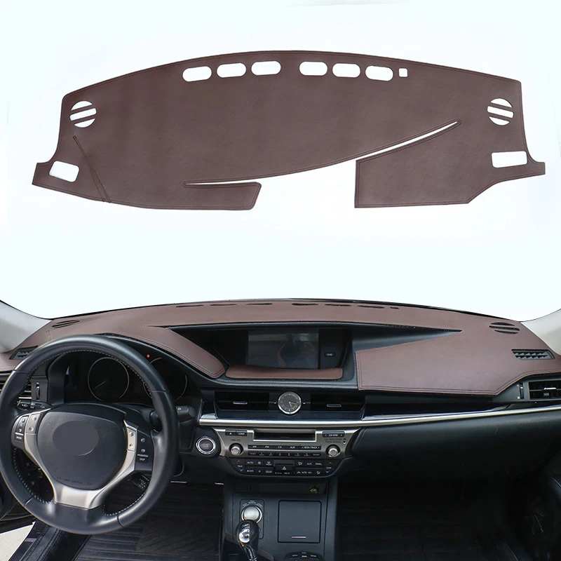 

QHCP Microfiber Leather Flannel Car Dashboard Sunshade Mat Pad Cover Carpet Protective Car Styling Fit For Lexus ES200 250 300H