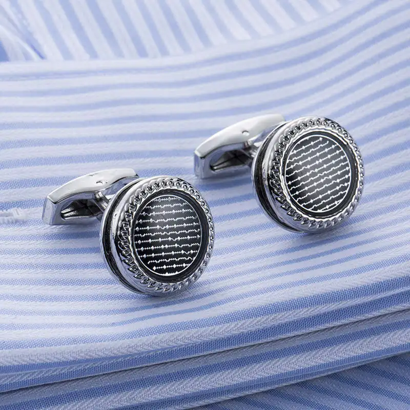 New Top Quality Laser Cufflinks Gemelos Cuffs Fashion Lawyer Cuff links