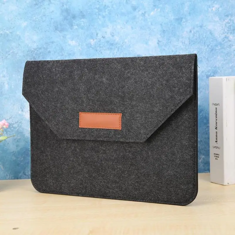 

Portable Handbag Felt Laptop Storage Bag Business Briefcase Document Organizer Multi-functional Digital Notebook Case