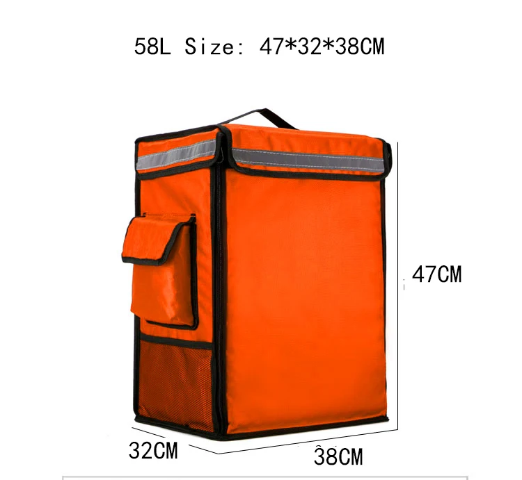 58/42L большой вынос рюкзак изоляции доставки посылка Сумка для пиццы холодильник для пищи морозильник водонепроницаемый Ланч-бокс/сумки