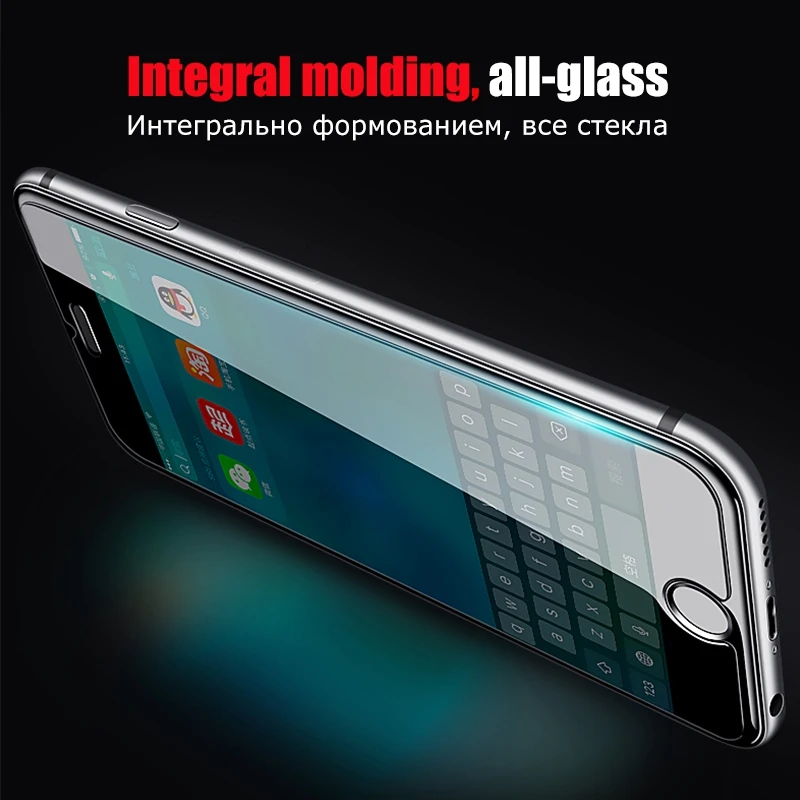 Защитное стекло 9H закаленное для iPhone 6 6S 7 8 X SE 5 5C Plus XS Max XR S Flim|Защитные стёкла и