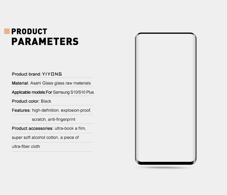 YIYONG 3D изогнутое стекло для samsung Galaxy S10 Plus S9 S8 закаленное стекло для защиты экрана для samsung S10 Lite S 10 9 стекло