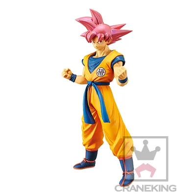 24 см Dragon Ball Son Goku Super Saiyan God пластиковая фигурка какаротто игрушки коллекторы Рождественский подарок кукла с коробкой