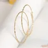 MANGOSKY Offre Spéciale Simple conçu mode Rose grand cerceau boucle d'oreille pour les femmes cadeau déclaration bijoux femme boucles d'oreilles ► Photo 1/6