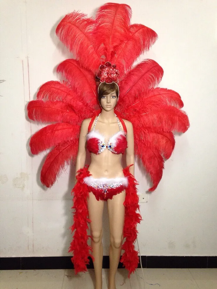 the show's victoria cabaret stage clothes skirt big angel feather