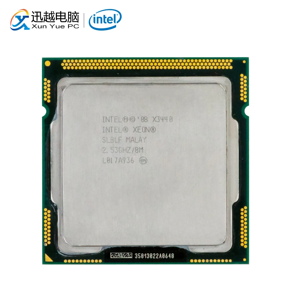 Intel Xeon X3440 настольный процессор 3440 Qual Core 2 53 GHz 8MB DMI 2. 5GT/s LGA 1156 используемый сервер