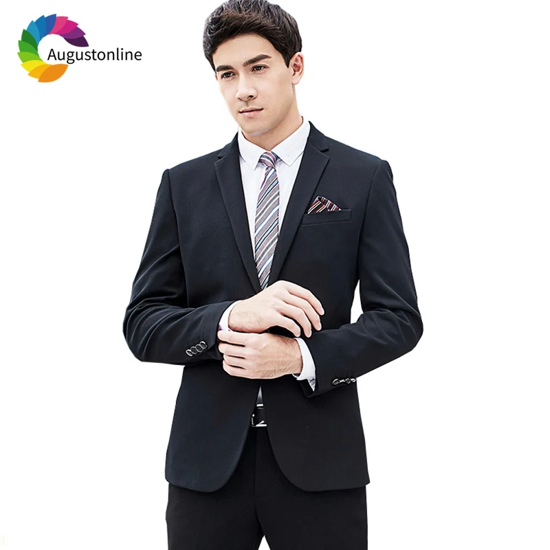 

Evening Party Black Business Men Suits For Wedding Suits Groom Blazer Slim Fit Formal Custom Tuxedo Terno Traje Hombre 2Pieces