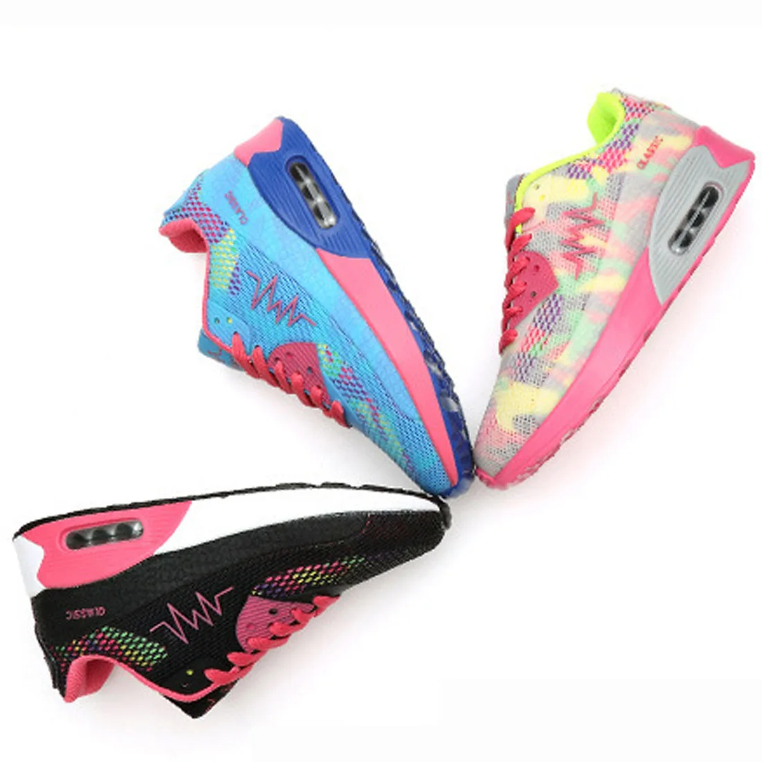 

New 2017 Fashion Flats Women Trainers Breathable Sport Woman Shoes Casual Outdoor Walking Women Flats Zapatillas Mujer