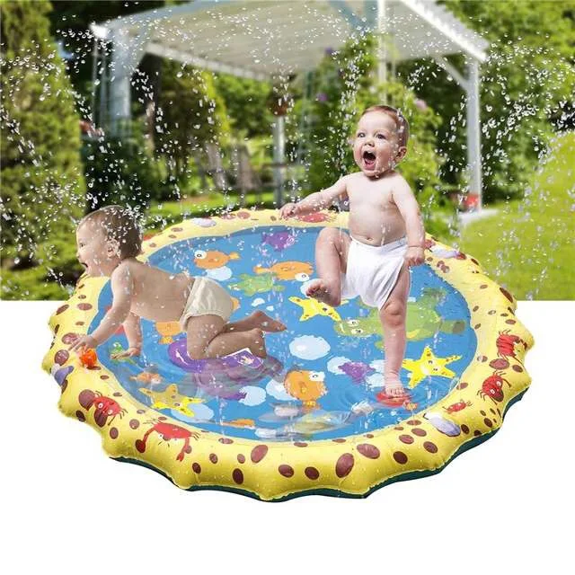 

outdoor PVC opblaasbare waternevel pad gras speelgoed strand vliegende schotel water games pad kinderen opblaasbare pad