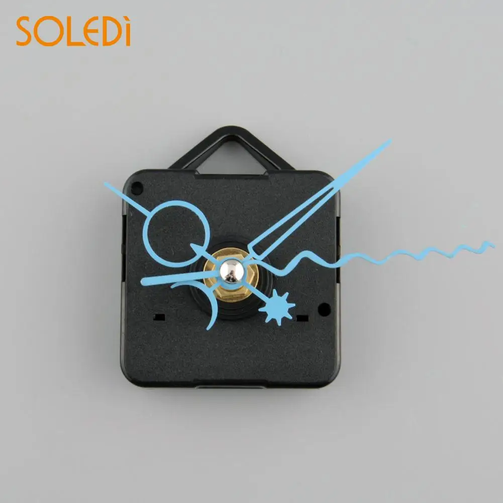 

SOLEDI Silent Clock Quartz Movement Mechanism Blue Hand Replacement Part New clock mechanism drop shipping