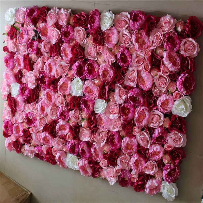 

SPR Free Shipping 10pcs/lot Artificial silk peony rose flower wall wedding background lawn/pillar flower market decoration